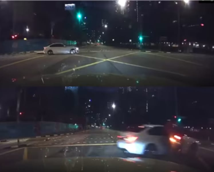 Driver thought lights had turned green and drove into motorcyclist, causing fractures