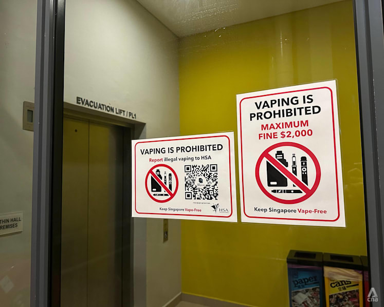 One man caught in vape enforcement operations across six institutes of higher learning