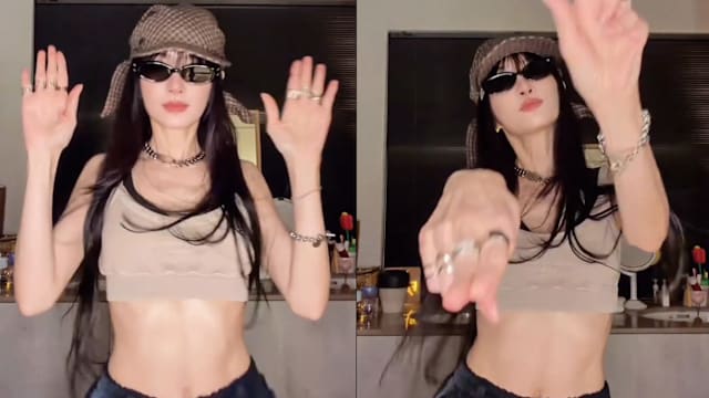 台风挡不住姐姐！谢金燕热舞秀超狂腹肌