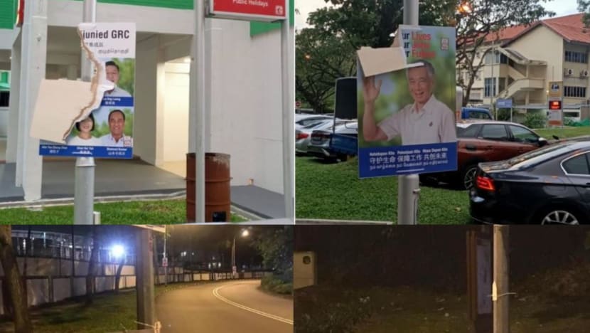 Police investigate 13-year-old boy, 51-year-old man over separate cases of alleged damage to election posters