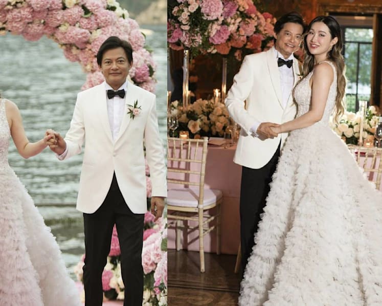 HK opera singer Warren Mok, 64, marries 37-year-old Chinese soprano girlfriend in lavish Italian wedding