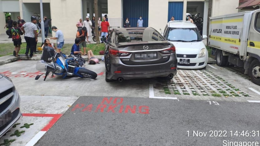 3 people taken to hospital after accident at car park in Yishun