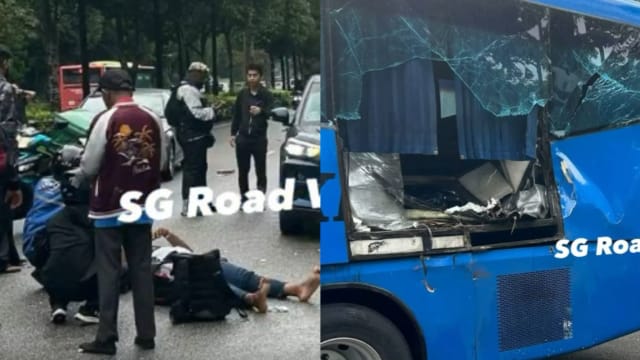 汽车撞后逃还引发连环车祸 两名摩托车骑士送院