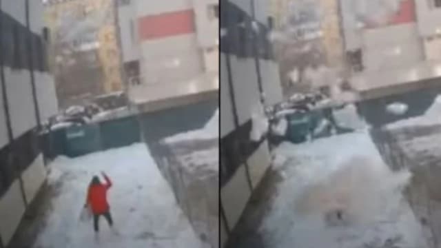 飞来横祸！天降大片积雪砸死一罗马尼亚女子