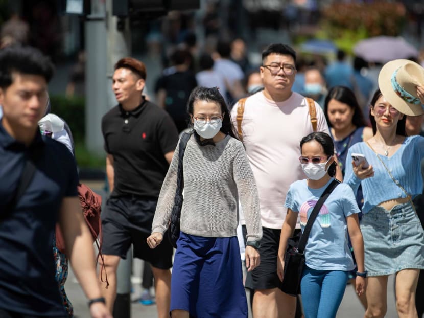 Pedestrians along Orchard Road on Dec 20, 2023.

