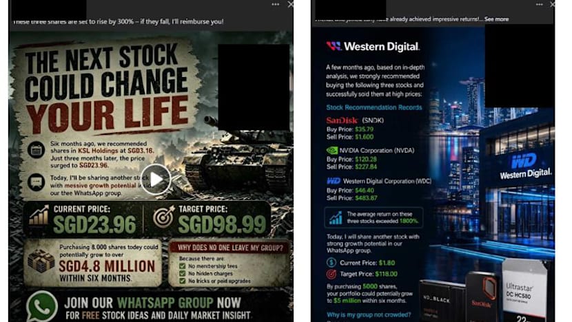 At least S$3.6 million lost in investment scams involving chat groups since May