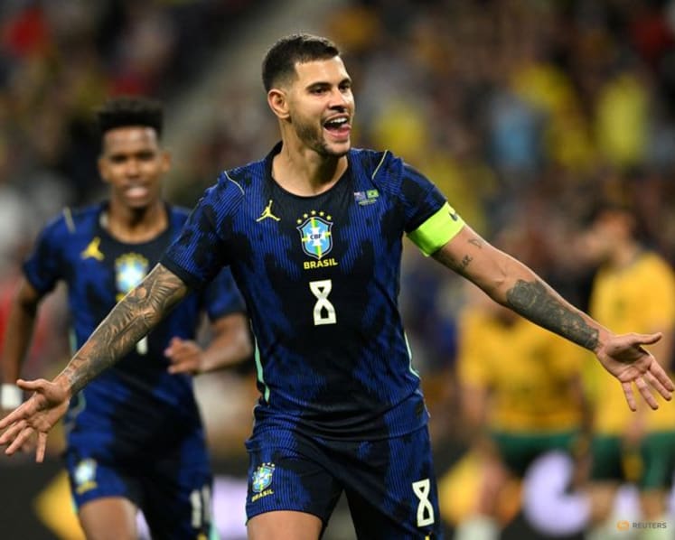 Resurgent Brazil beat Australia 4-2 as muscle issue sidelines Raphinha