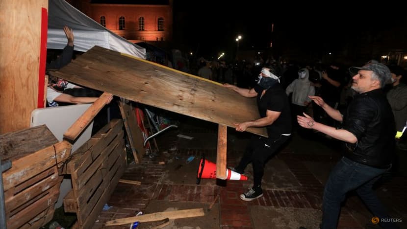 Israel supporters attack pro-Palestinian camp in LA, 300 Gaza protesters arrested in New York Israel supporters attack pro-Palestinian camp in LA, 300 Gaza protesters arrested in New York