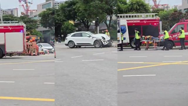 蒙巴登路与基里玛路交界处车祸 四人送院
