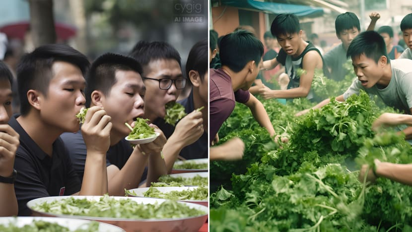 Netizen Uses AI Programme To Create Realistic Photos Of ‘Coriander Eating Contest In S’pore’