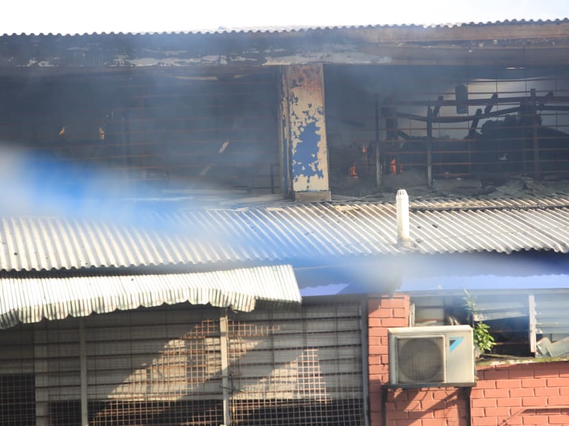Massive fire put out at Toa Payoh Industrial Park