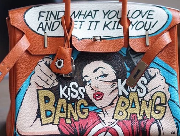 Creative Capital The Singapore artist who paints on Hermes Birkin bags CNA Lifestyle
