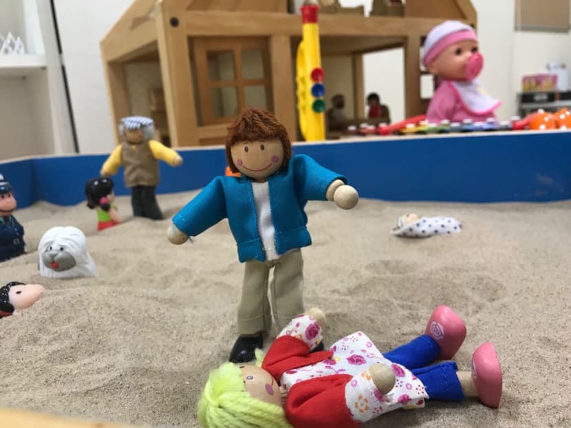 The Institute of Mental Health's Play Therapy Room. Toys are used as a medium through which children can express their feelings. Therapists may use other tools to assess children, such as questionnaires. Photo courtesy Institute of Mental Health