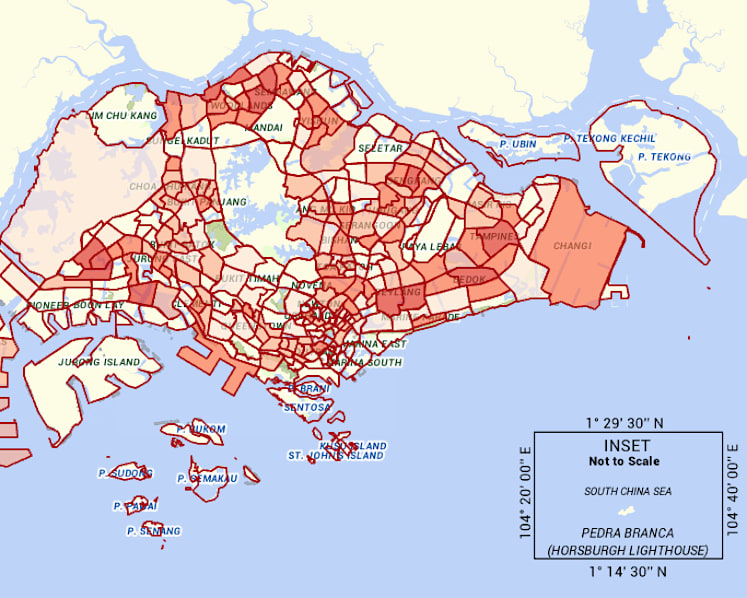 New MOH map shows areas most frequented by Covid-19 cases in the past 3 days