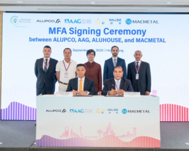 ALUPCO and AAG signed a Master Framework Agreement to build the largest integrated downstream aluminum industrial base in the Kingdom of Saudi Arabia