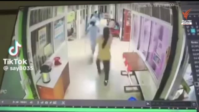 在医院发狂 泰国毒瘾患者袭击护士