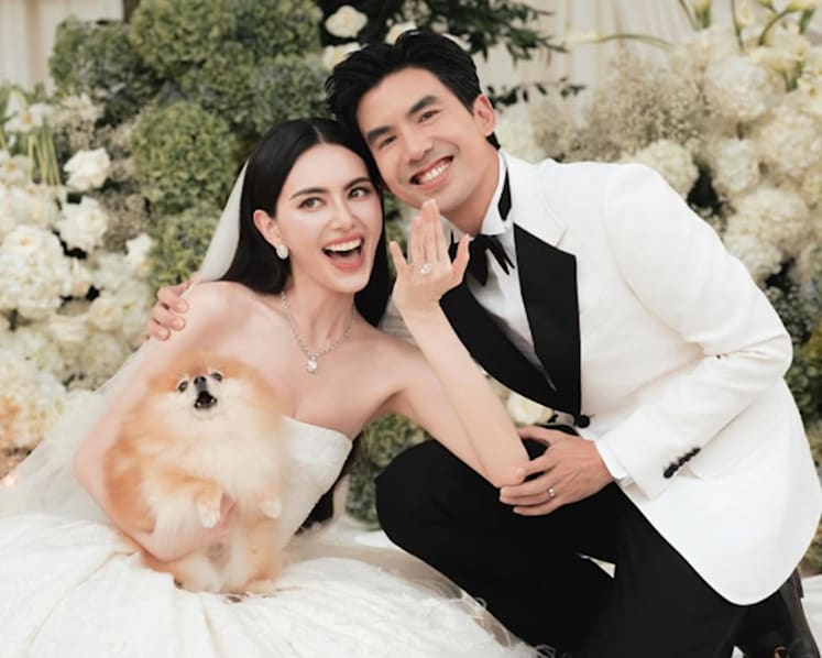 Thai actress Davika Hoorne and actor-screenwriter Ter Chantavit are married
