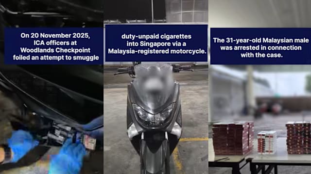 摩托车藏570包漏税烟 马国男子兀兰关卡被捕