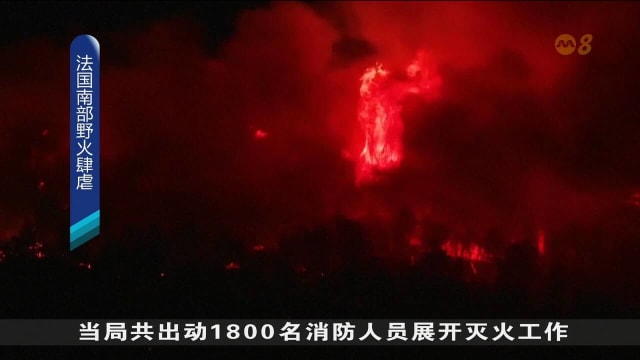 法国南部林火烧逾万公顷 造成一死九伤以及一人失踪