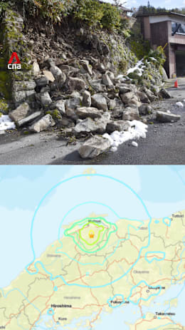 Magnitude 6.2 earthquake strikes Japan's Chugoku region