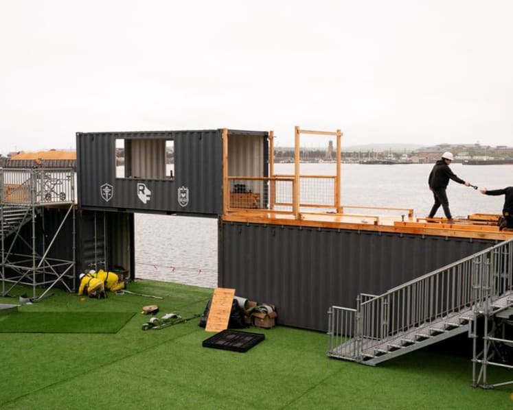 Seattle World Cup barge gives soccer's global language a waterfront home