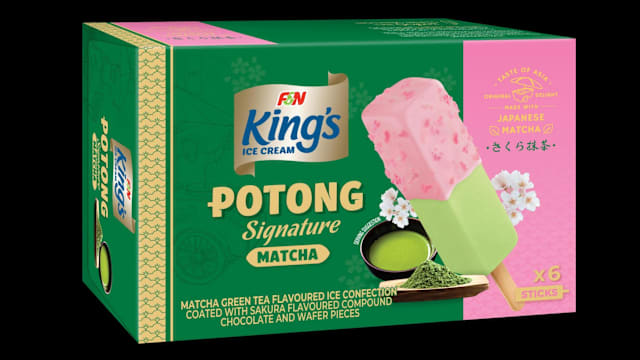 春天的滋味！F&N King's Potong樱花抹茶冰淇淋限时登场