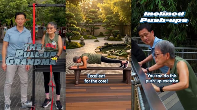 80岁阿嫲向部长传授健康秘诀 王乙康：力量训练永不嫌晚