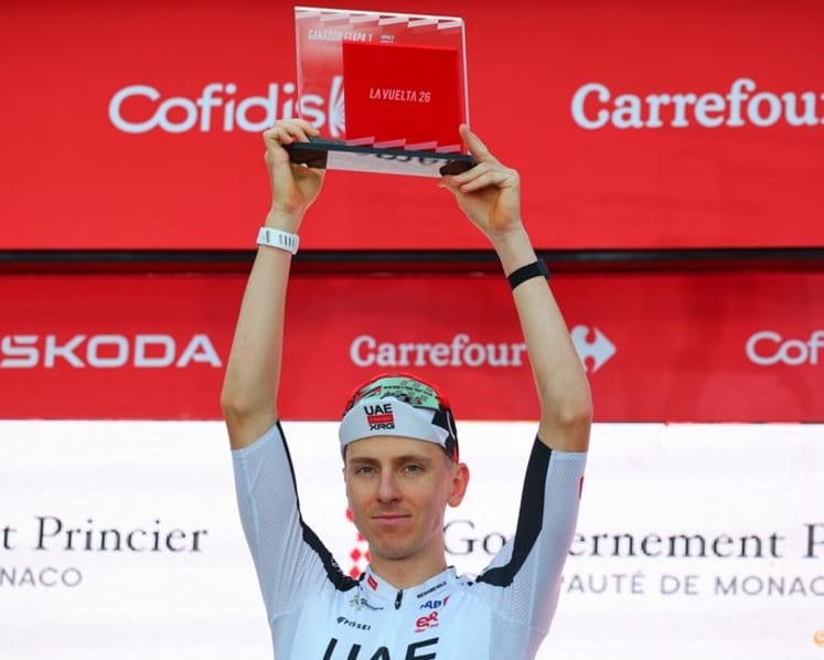 Pogacar wins Monaco time trial as Vuelta bid begins in style