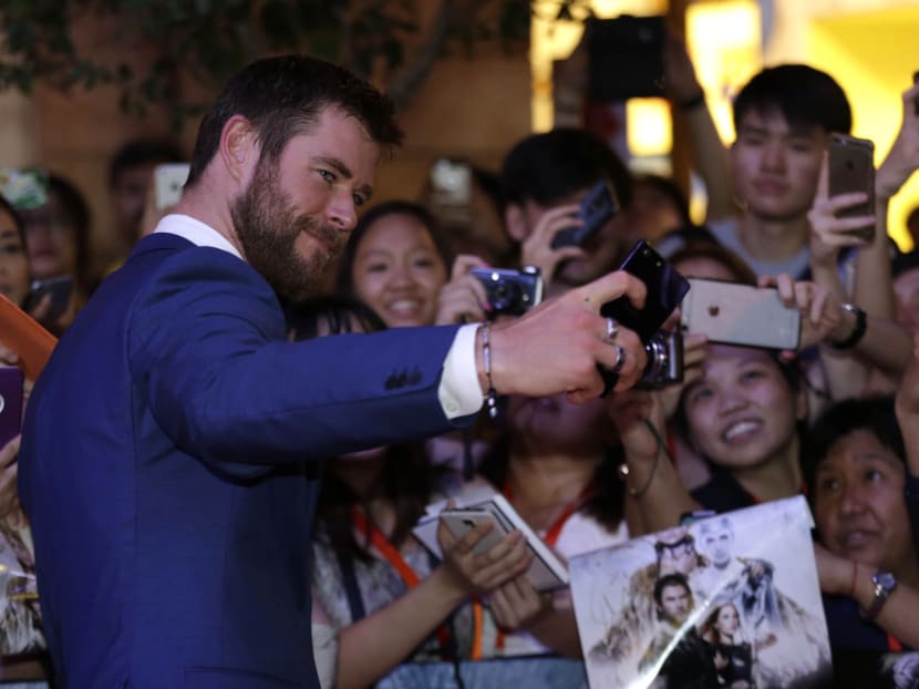 The Huntsman stars feel the heat in S’pore