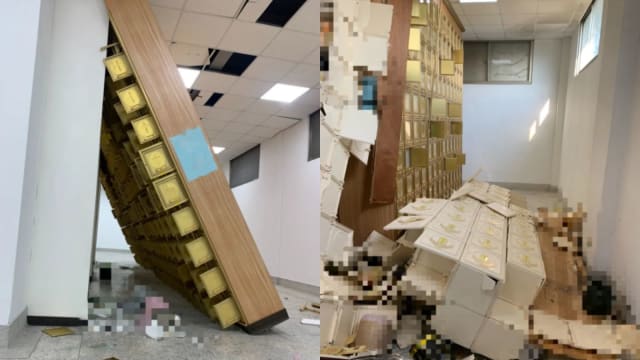 台东骨灰罈因强震摔碎 现场骨灰撒满地