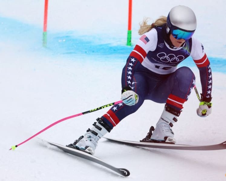 Lindsey Vonn's rehab progresses to stationary bike