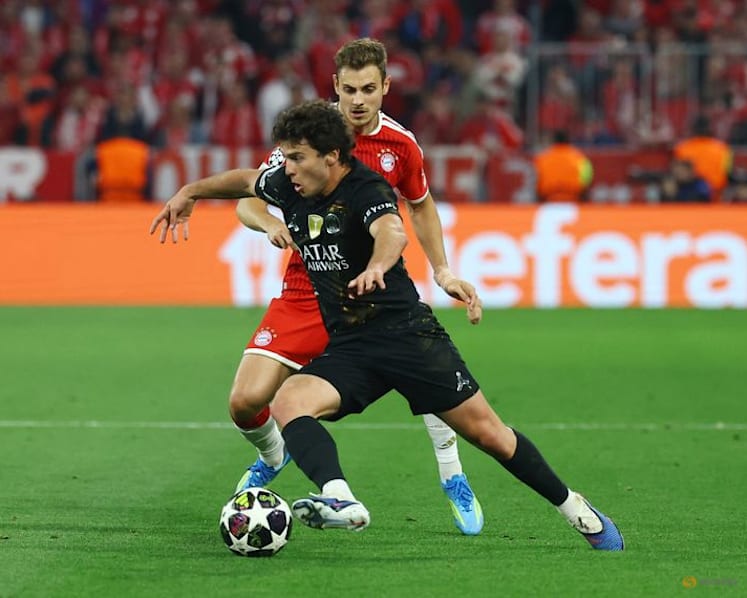 Neves praises PSG spirit as holders hang tough against Bayern to reach final