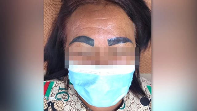 喝醉后找纹身师纹眉 泰国女醒来惊见变“蜡笔小新” 