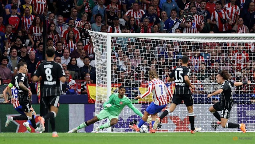 Griezmann scores 200th Atletico goal in 5-1 win over Frankfurt