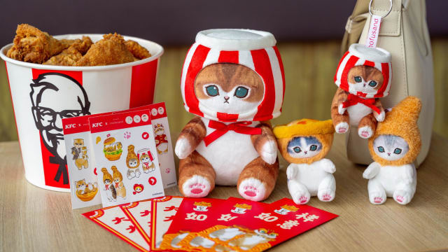 KFC携手可爱mofusand迎接新春佳节，人气鸡皮和麦片鸡也回归！