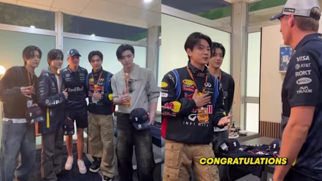 Kumpulan K-pop Enhypen bertemu Max Verstappen jelang Grand Prix SG