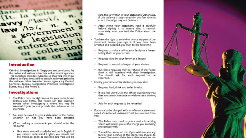 Pamphlet introduced to educate those arrested on legal rights