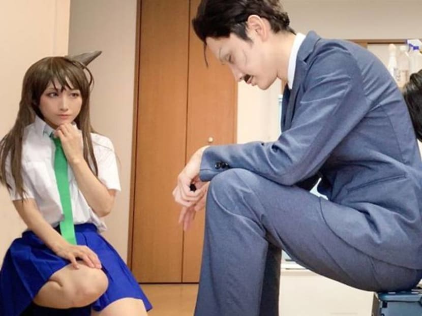 Japanese family cosplay Naruto, Detective Conan characters with young son