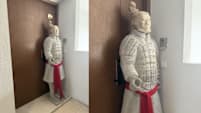 Life-Size Terracotta Warrior Outside S'pore Condo Unit Leaves Netizens Split