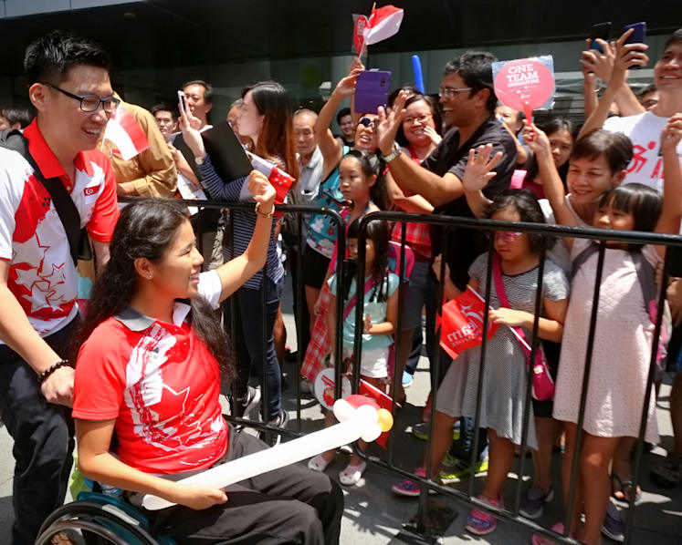 Singapore's Paralympians feted with celebratory parade