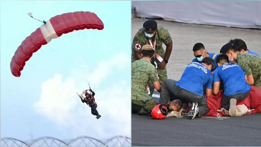 Perubahan mendadak keadaan angin sumbang kepada pendaratan tidak betul anggota Red Lions semasa NDP