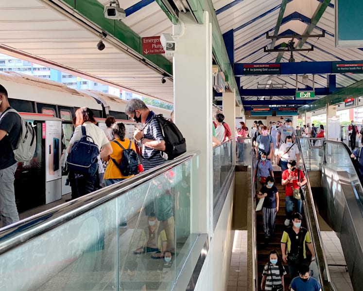 LTA changes peak-hour train frequencies again to allow commuters to maintain safe distance