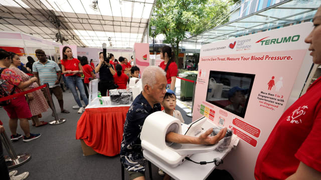 新加坡心脏基金会将在社区推出升级版血压站