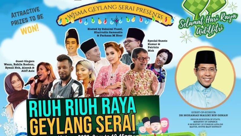 10 artis tempatan meriahkan Riuh Riuh Raya Geylang Serai anjuran WGS Sabtu ini 10 artis tempatan meriahkan Riuh Riuh Raya Geylang Serai anjuran WGS Sabtu ini