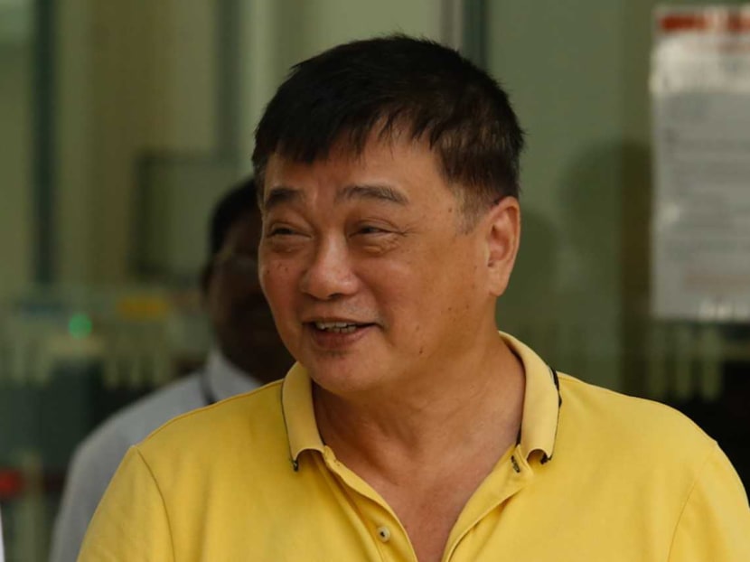 Ho Kee Hoe leaving the State Courts on March 9, 2020.