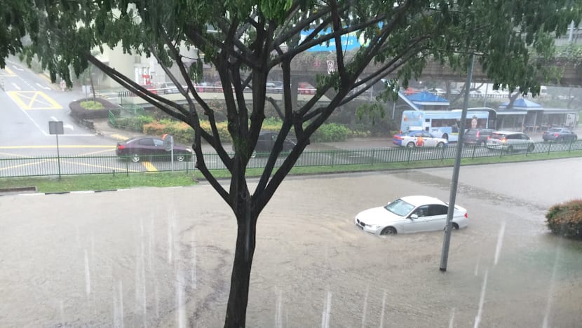Flash floods hit parts of S’pore for second day in a row