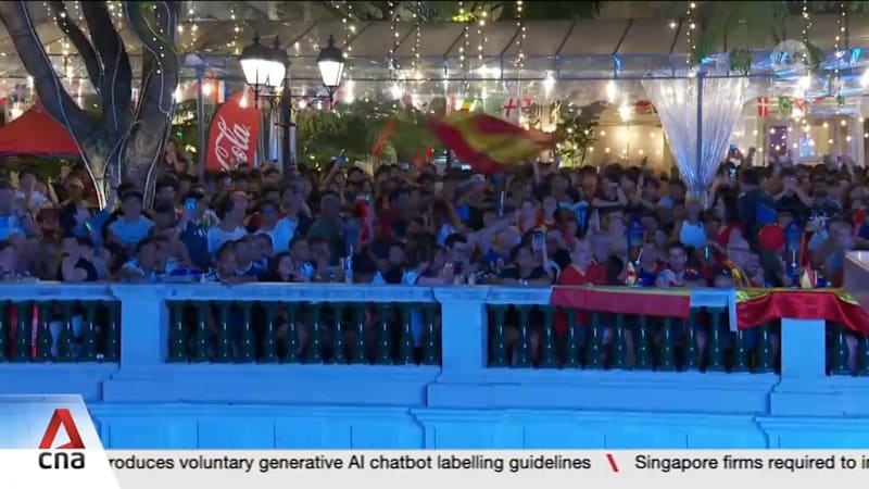 Football fans in Singapore throng community hubs, F&B outlets to watch World Cup final