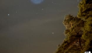 SpaceX rocket fuel makes stunning swirl in European sky