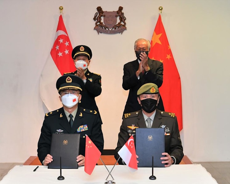 Singapore, China sign agreements on deeper cooperation in military education and academic exchanges