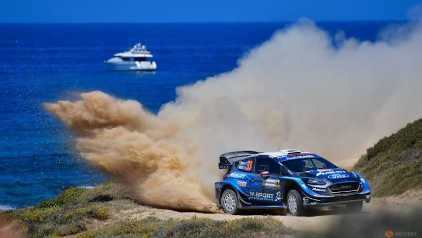 Rallying-Evans trails title rivals after first loop of stages in Sardinia